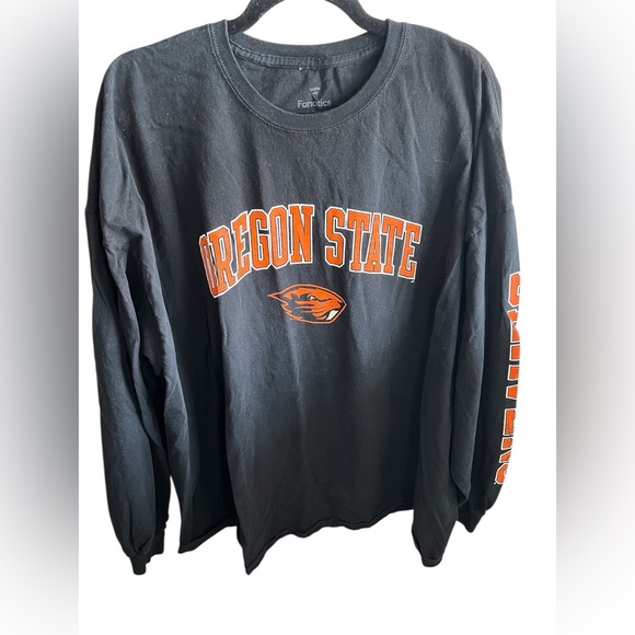 Fanatics Oregon State University Long Sleeve T shirt Size 4X Black Beavers - Picture 1 of 7